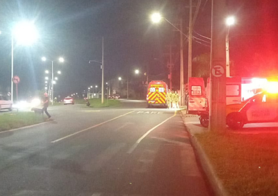 A batida ocorreu quando a CG 160 tentou atravessar a rodovia e acabou interceptando a trajet&oacute;ria da Honda Biz, que seguia no sentido oposto