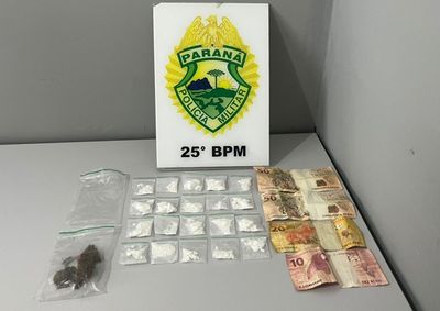 A&ccedil;&atilde;o na manh&atilde; desta segunda resultou na deten&ccedil;&atilde;o de um homem de 34 anos e apreens&atilde;o de coca&iacute;na, maconha, R$ 130 e um Corsa