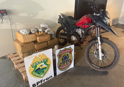 Apreens&atilde;o de maconha e capulho, al&eacute;m de uma motocicleta, representa preju&iacute;zo estimado de R$ 326 mil ao crime