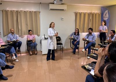 O encerramento contou com uma roda de conversa voltada &agrave;s lideran&ccedil;as de diversos setores do hospital