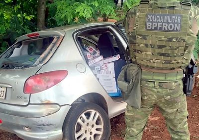Motorista desobedeceu ordem em Francisco Alves e percorreu mais de 45 km antes de perder o controle do carro e ser preso