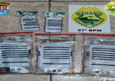 Na casa do homem foram localizadas diversas por&ccedil;&otilde;es, uma balan&ccedil;a de precis&atilde;o e pacotes do tipo ziplock 