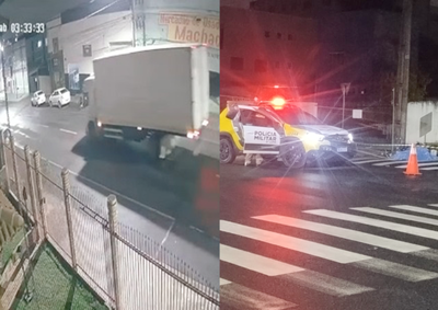 Acidente no centro de Irati matou um motociclista de 21 anos e deixou uma jovem de 18 anos ferida em maio. 