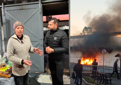 Fogo atingiu colch&otilde;es e outros materiais na Esta&ccedil;&atilde;o Uni&atilde;o; Raquel descreveu os momentos de tens&atilde;o vividos no local.