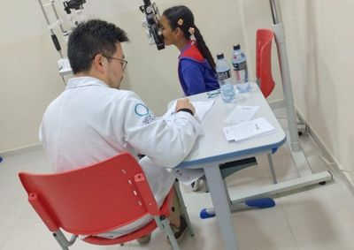 Nesta etapa, mais de mil alunos passam por atendimento m&eacute;dico para a detec&ccedil;&atilde;o de problemas de vis&atilde;o