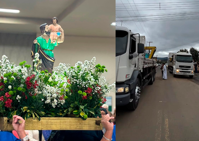 Celebra&ccedil;&atilde;o deste domingo re&uacute;ne programa&ccedil;&atilde;o religiosa e festiva em homenagem ao padroeiro dos motoristas e marca os 70 anos da par&oacute;quia.