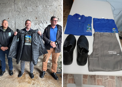 Trabalhadores das Secretarias de Obras e Agricultura receberam jaquetas, botinas, chap&eacute;us, cal&ccedil;as e outros equipamentos de prote&ccedil;&atilde;o.