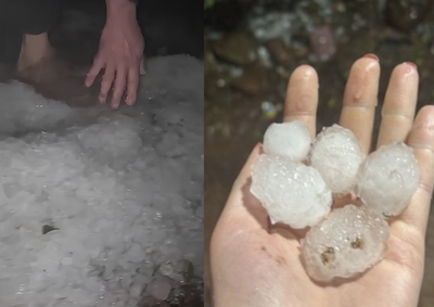 A chuva intensa, acompanhada de granizo e ventos fortes, come&ccedil;ou por volta das 19h45 e deixou dezenas de resid&ecirc;ncias destelhadas.