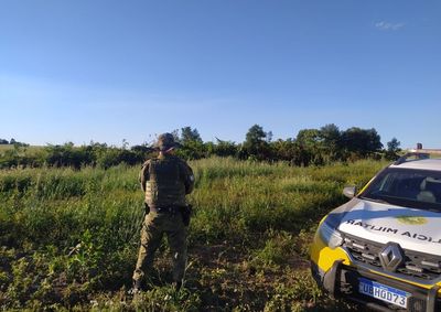 Durante a fiscaliza&ccedil;&atilde;o, os policiais constataram a degrada&ccedil;&atilde;o de floresta nativa pertencente ao bioma Mata Atl&acirc;ntica