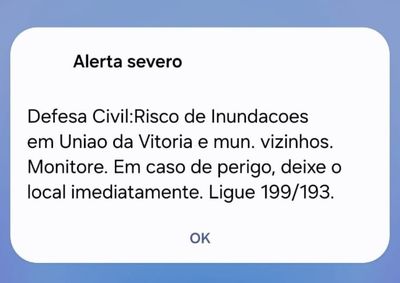 Aviso refor&ccedil;a a necessidade de aten&ccedil;&atilde;o dos moradores diante da eleva&ccedil;&atilde;o dos n&iacute;veis dos rios 