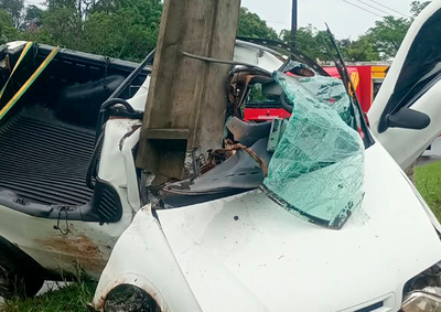 V&iacute;tima ficou encarcerada em um Fiat Strada, foi retirada pelos bombeiros e encaminhada ao Hospital S&atilde;o Braz, em Porto Uni&atilde;o.