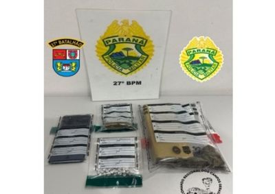 Abordagem ocorreu no distrito de S&atilde;o Crist&oacute;v&atilde;o; policiais apreenderam crack e um tablete de maconha