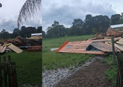 A intensidade do fen&ocirc;meno impressiona e chama a aten&ccedil;&atilde;o para os estragos provocados pelo temporal na localidade