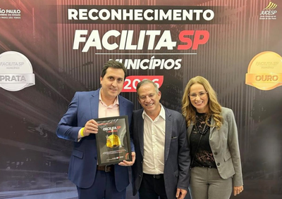 Apenas 112 munic&iacute;pios paulistas alcan&ccedil;aram a certifica&ccedil;&atilde;o m&aacute;xima do Programa Facilita SP, consolidando a cidade como refer&ecirc;ncia na regi&atilde;o