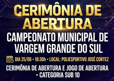 Cerim&ocirc;nia de abertura ser&aacute; realizada no Centro Educacional e Esportivo &ldquo;Jos&eacute; Cortez&rdquo;, seguida pela primeira partida da competi&ccedil;&atilde;o
