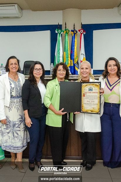 Entrega do T&iacute;tulo de Cidad&atilde; Honor&aacute;ria Margit Reatsch