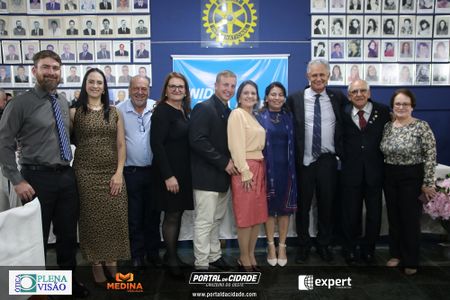 Cerim&ocirc;nia de posse do novo presidente do Rotary Club