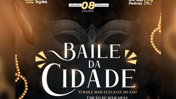 29/07 - SÁBADO TEM BAILE DE MASCARAS