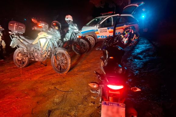 PM recupera moto furtada e apreende menor ap&oacute;s persegui&ccedil;&atilde;o em Andradas