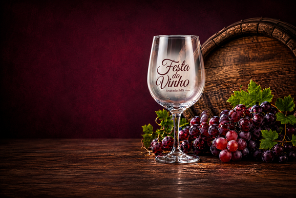 Ta&ccedil;as da Festa do Vinho de Andradas j&aacute; est&atilde;o &agrave; venda com pre&ccedil;o promocional