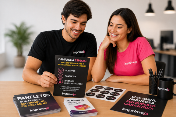 ImprimeJ&aacute; lan&ccedil;a campanha para apoiar empreendedores e estudantes de Atibaia e regi&atilde;o