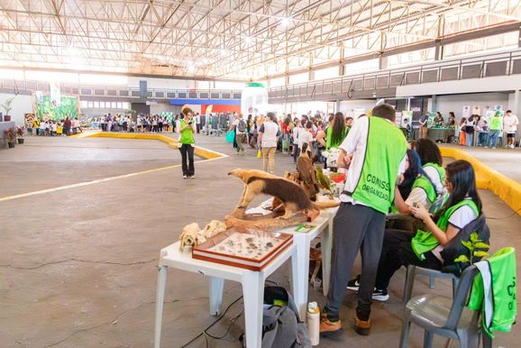 Feira Ambiental da Simab re&uacute;ne mais de 400 alunos no Recinto Mello Moraes