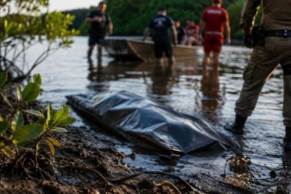 Cad&aacute;ver em avan&ccedil;ado estado de decomposi&ccedil;&atilde;o &eacute; encontrado em mangue de Porto Belo