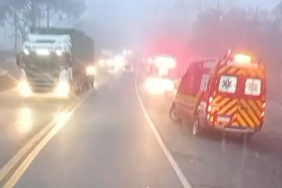 Irm&atilde;os de 7 e 14 anos morrem atropelados na BR-470, no Alto Vale