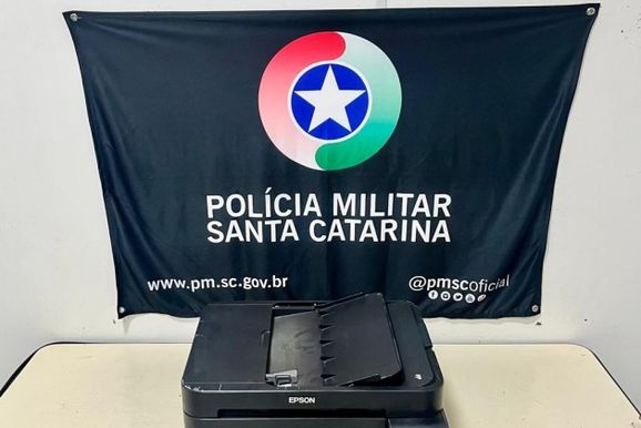 Homem tenta furtar impressora de marmoraria e &eacute; surpreendido pela PM