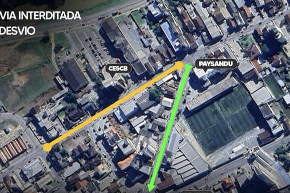 Rua Pedro Werner ter&aacute; interdi&ccedil;&atilde;o neste domingo (13), em Brusque 