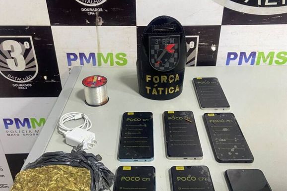 Jovem &eacute; preso tentando arremessar celulares para dentro da PED