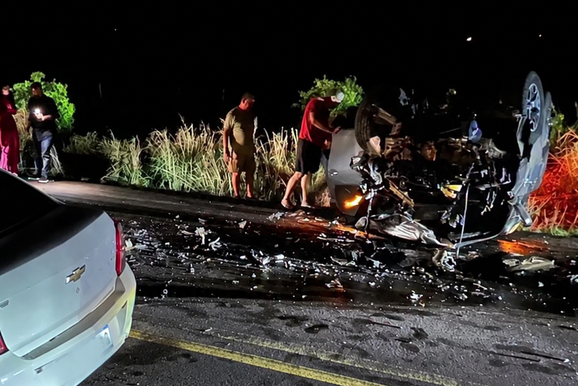 Acidente entre carro e caminhonete deixa um morto na BR-158 em MS