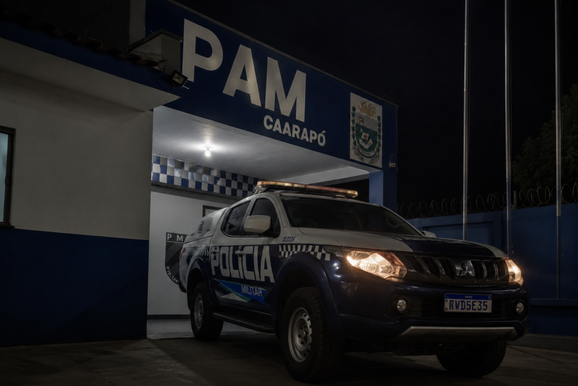 Homem &eacute; detido ap&oacute;s amea&ccedil;ar irm&atilde; com faca em Caarap&oacute;
