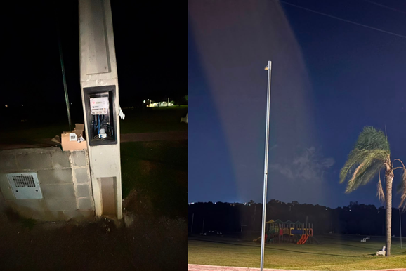 Moradores cobram ilumina&ccedil;&atilde;o em parques de Cabre&uacute;va