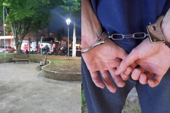     Na Pra&ccedil;a da B&iacute;blia, mudan&ccedil;a de rota n&atilde;o livrou procurado da Justi&ccedil;a