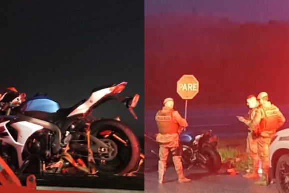 Motociclista foge da PM e mobiliza v&aacute;rias viaturas em persegui&ccedil;&atilde;o em Canoinhas