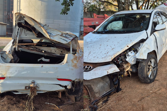 Motorista perde controle do carro ao tentar evitar colis&atilde;o com motociclista em Casa Branca