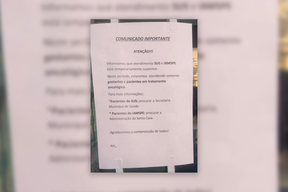 Atendimentos de laborat&oacute;rio pelo SUS e IAMSPE s&atilde;o suspensos em Casa Branca