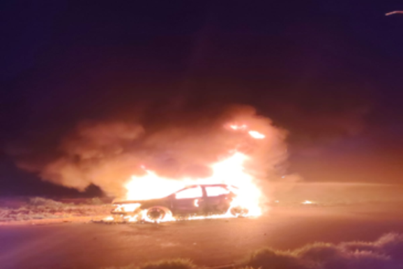 Inc&ecirc;ndio em ve&iacute;culo mobiliza PM e Defesa Civil em Casa Branca