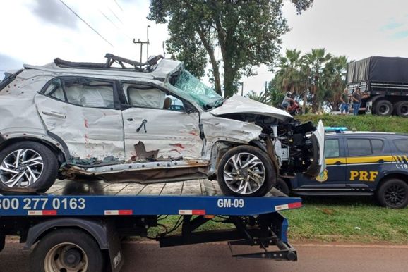 Grave acidente registrado neste feriado na BR 277, em C&eacute;u Azul