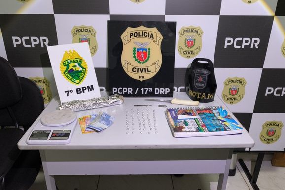 ROTAM e Pol&iacute;cia Civil fecham ponto de tr&aacute;fico em Cruzeiro do Oeste
