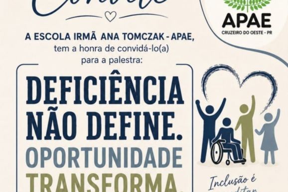 APAE de Cruzeiro do Oeste promove palestra sobre inclus&atilde;o