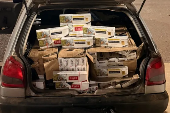 Canil do BPRv apreende 5 mil ma&ccedil;os de cigarros