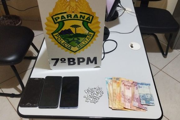 A&ccedil;&atilde;o conjunta prende tr&ecirc;s suspeitos e apreende 84 pedras de crack em Nova Ol&iacute;mpia