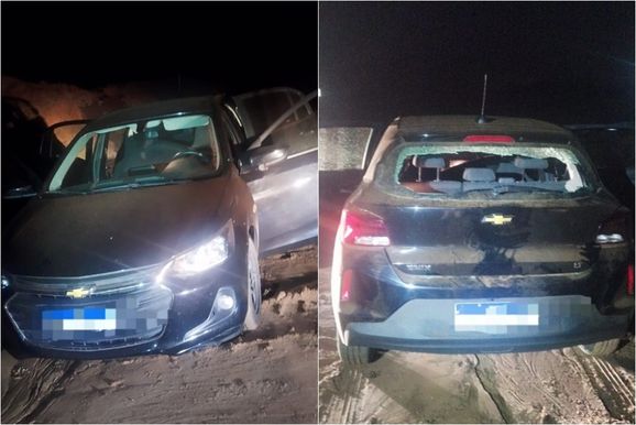 Carro de locadora &eacute; encontrado abandonado e danificado &agrave;s margens da PR-492