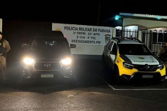 Pol&iacute;cia Militar recupera Hilux furtada e apreende adolescente de 14 anos, na PR-487