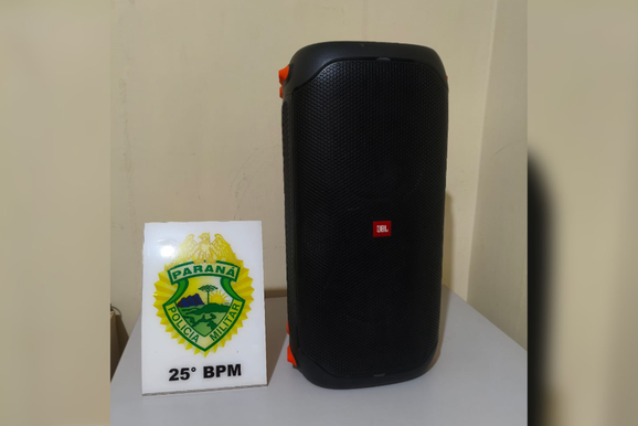 Som alto durante a madrugada termina com caixa de som apreendida em Douradina