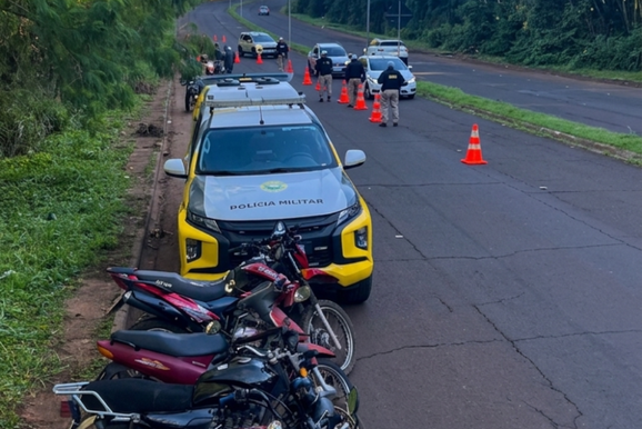 Opera&ccedil;&atilde;o da PM recolhe sete motos e um carro durante fiscaliza&ccedil;&atilde;o na Beira Rio