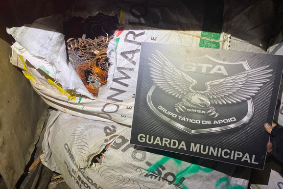 Guarda Municipal apreende carga de cobre avaliada em R$ 300 mil durante abordagem