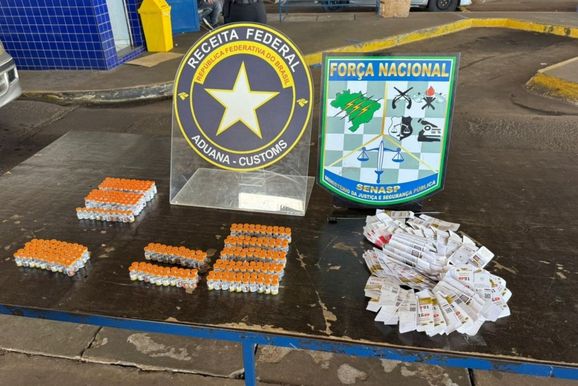 Receita encontra 280 ampolas de emagrecedores em moto na Ponte pelo 2&ordm; dia seguido
